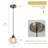 Aarunya 1 - Light Single Pendant Kitchen Island Lighting Globe Pendant Light Fixtures Modern Pendant Lighting-1163766492-1163766490