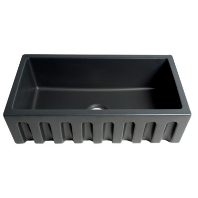 33.13'' L Single Bowl Fireclay Kitchen Sink