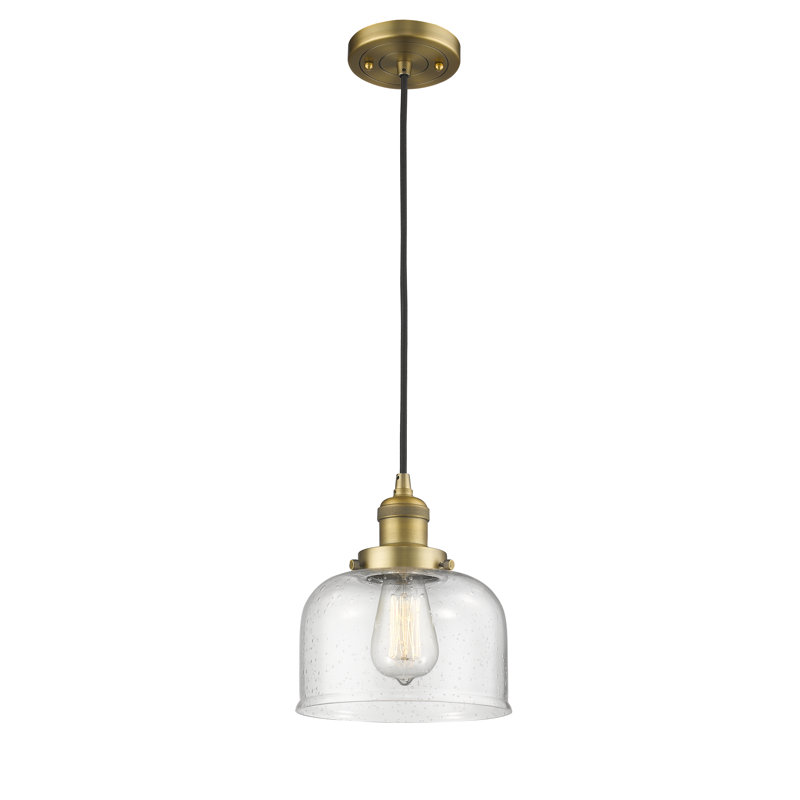Estefan 1 - Light Single Pendant, Brushed Brass