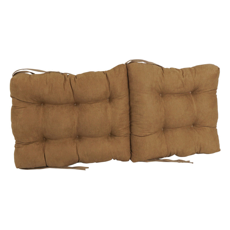 Coussin de siège / dossier en microsuède, Brun selle