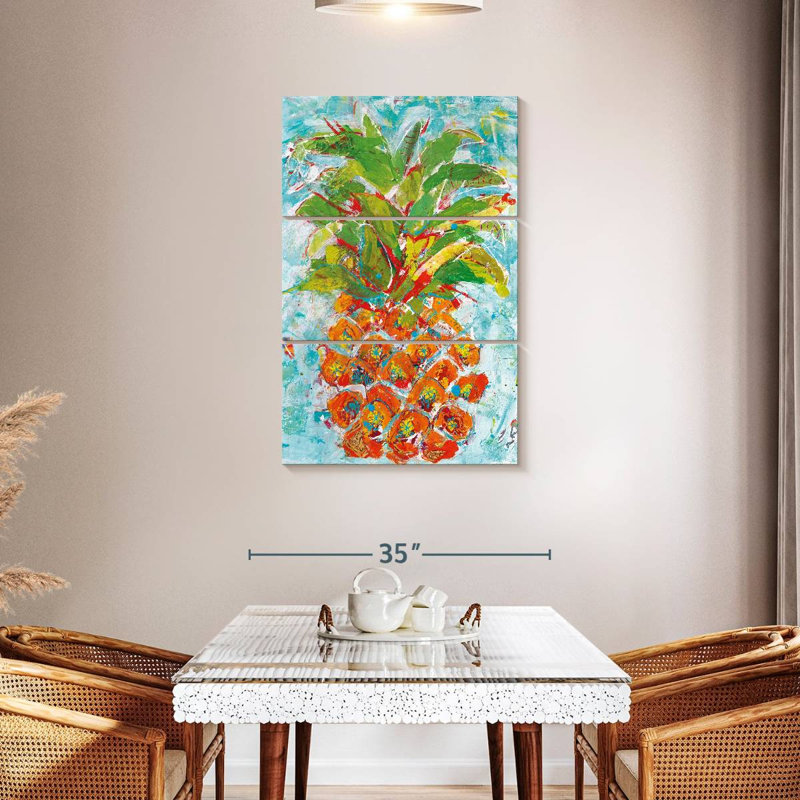 Yarlin Pineapple Bright, 45" H x 28" W