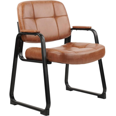  Chaises pour salle d'attente Big & Tall 500 lb avec accoudoirs rembourrés et base de traîneau