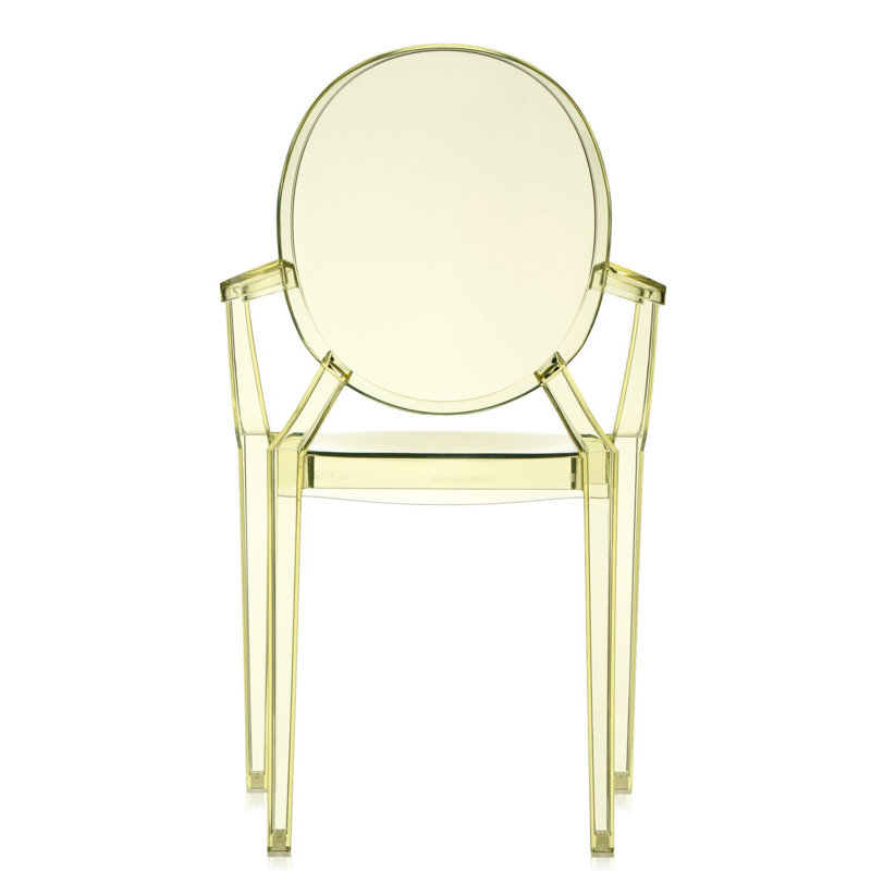Louis Ghost Outdoor Dining Armchair, Yellow