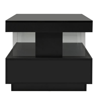 Clete Pedestal Coffee Table with Storage