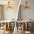 Crystal Ceiling Fan with Light, Gold Leaf Glam Flush Mount Fandelier, Reversible Blades with Remote for Bedroom Living Room Dining Room