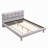 Upholste Platform Bed Frame With Cookie-Shaped Headboard, Easy Assembly, Soft And Comfortable-1814631792