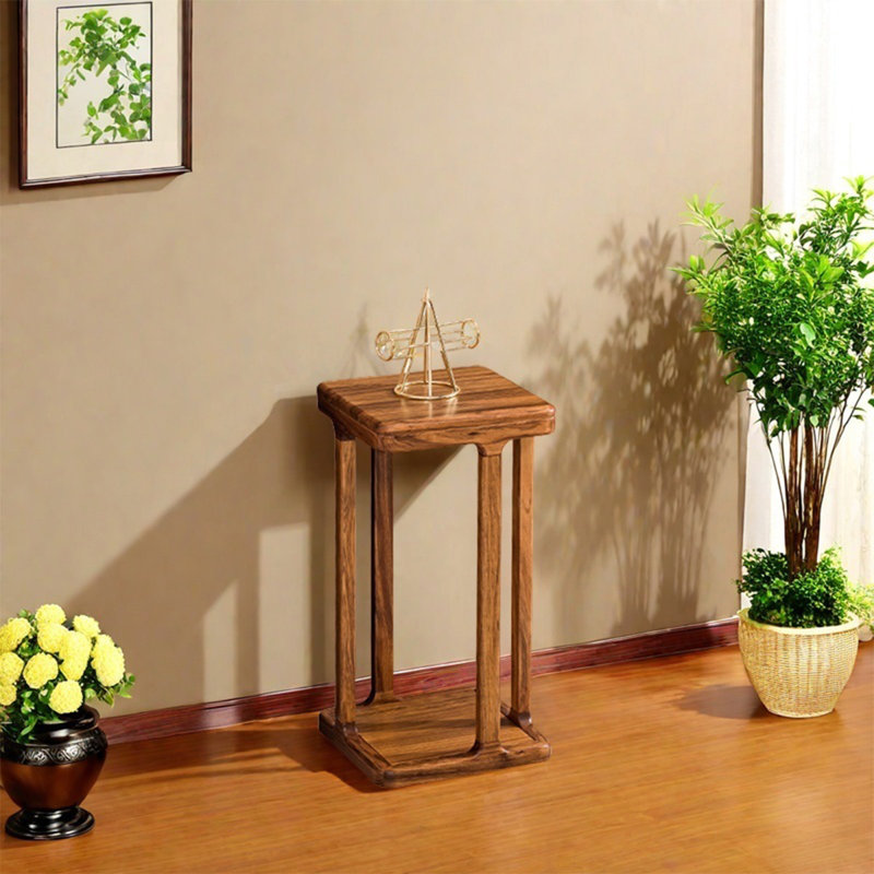 Ensemble de salon de jardin entièrement en bois massif bonsaï, H 27,56 po x L 14,17 po x P 14,17 po