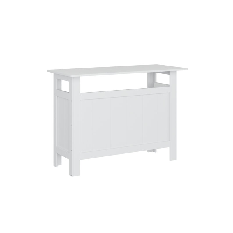 Outdoor Rectangle Bar Table, White