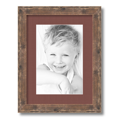 Wood Matte Picture Frame with Mat