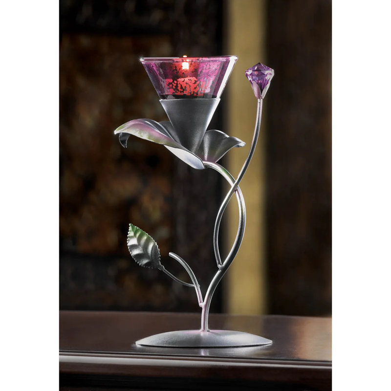 Porte-bougie LILAC LILY PAD