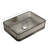 18" Bathroom Rectangular Crystal Glass Sink without Faucet