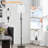 Modern Dimmable Floor Lamp with Adjustable Height, Linen Shade, Warm White Bulb Included for Living Room & Bedroom-1742890996-1742890987