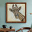 Girafe à motifs - peinture sur toile encadrée-1746009377-1746009378