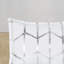 Édredon pour lit simple / simple TG - blanc avec imprimé géométrique argenté, microfibre confortable, 2 taies décoratives, coussins décoratifs, fer à repasser durable et infroissable pour les plis-129948249