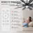 72" Modern Ceiling Fan with Light and Remote, 10-Blade Indoor Ceiling Fan, Quiet Reversible DC Motor, 3CCT LED Light, 6-Speed, Black/Walnut-129170805