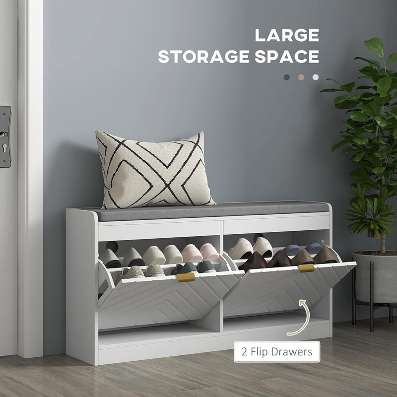 8 Pair Flip Down Shoe Storage