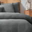 Chunky Waffle Cotton Solid Colour Duvet Cover Set with Pillowcases Included-727611759-727611760