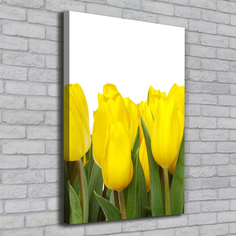 Yellow Tulips - Wrapped Canvas Print