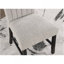 Magnifique table de salle à manger en marbre véritable 6X Chaises d'appoint en tissu gris Boucle
