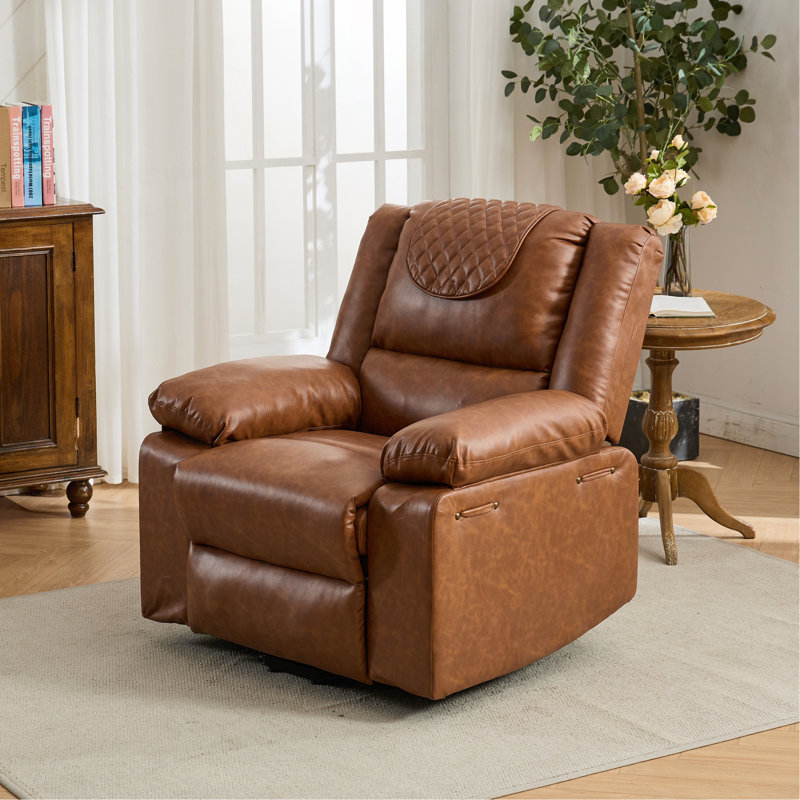 Fauteuil inclinable à télécommande chauffant et chauffant pour massage pour personnes âgées, Brun