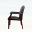 Chaises d'invités de réception avec siège et accoudoirs rembourrés, conception ergonomique à dossier moyen pour un usage confortable au bureau et en réunion-131240843