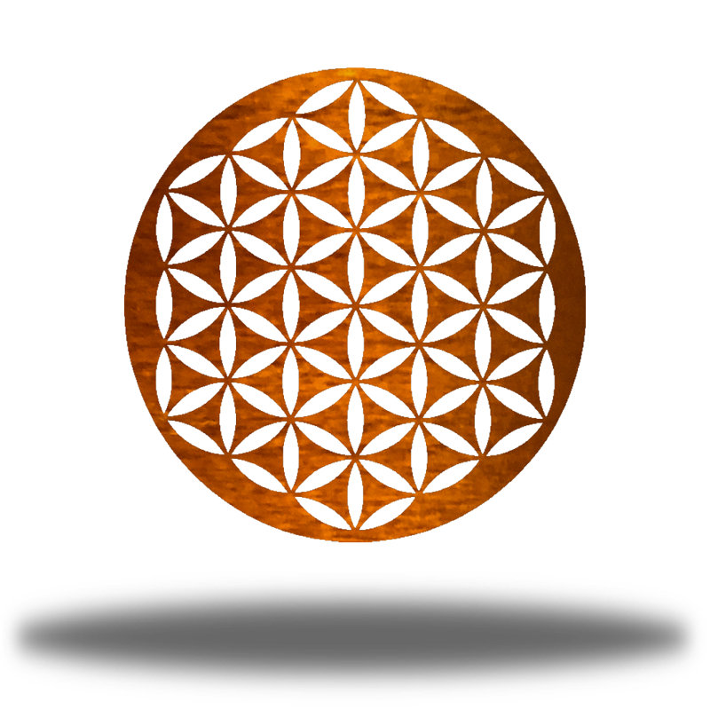 Décoration murale Infinity Mandala, H 12 po x l 12 po x P 0,0625 po, Cuivre