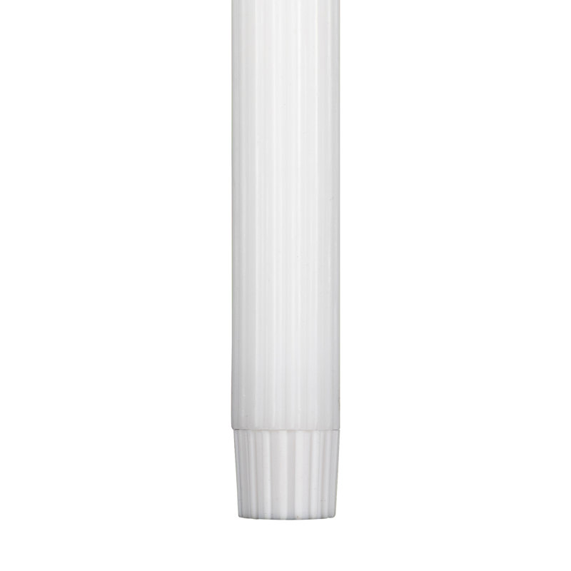 Bougies de Noël DEL sans flamme effilées à sommet d'églises, 9,75 po, blanc, ensemble de 2