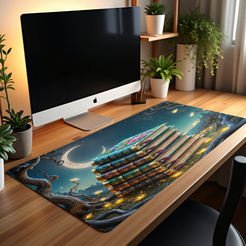 Polyester Desk Pad, 14.4x12.1