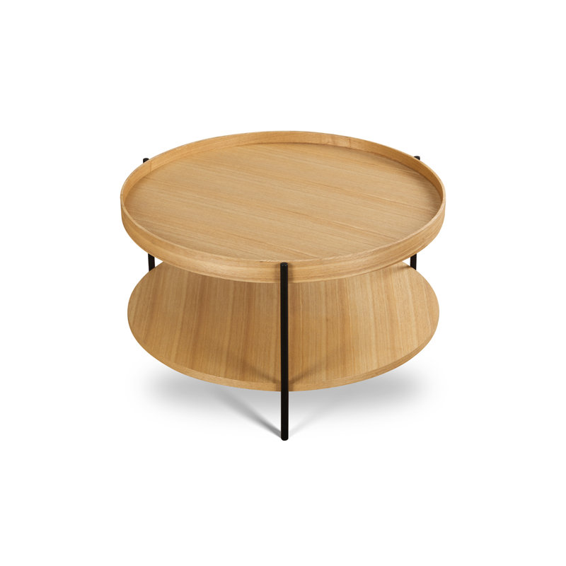 Aunica Three Leg Coffee Table, 39cm H x 68cm L x 68cm W