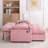 Double Recliner Sofa with USB Charging and Storage Ottoman-1065744527