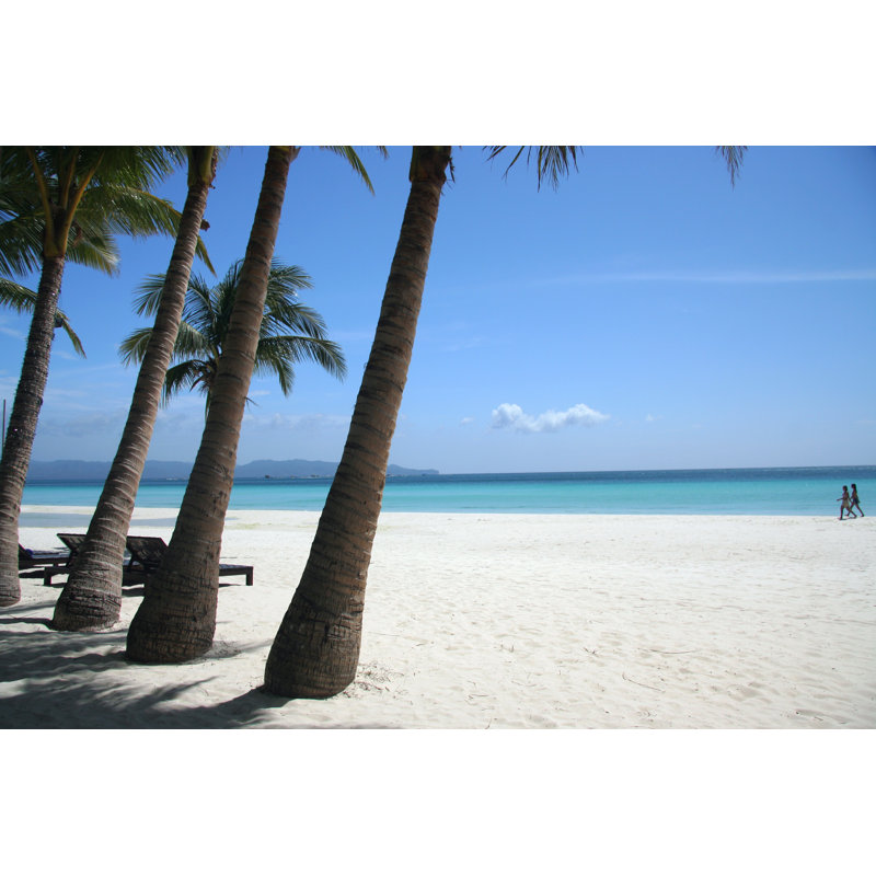 Beach Scene by QuennieChua - Wrapped Canvas Print, 30cm H x 46cm W