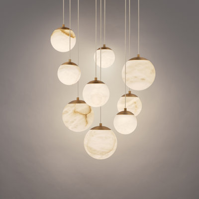 Luminaire suspendu à lumières DEL Poissons