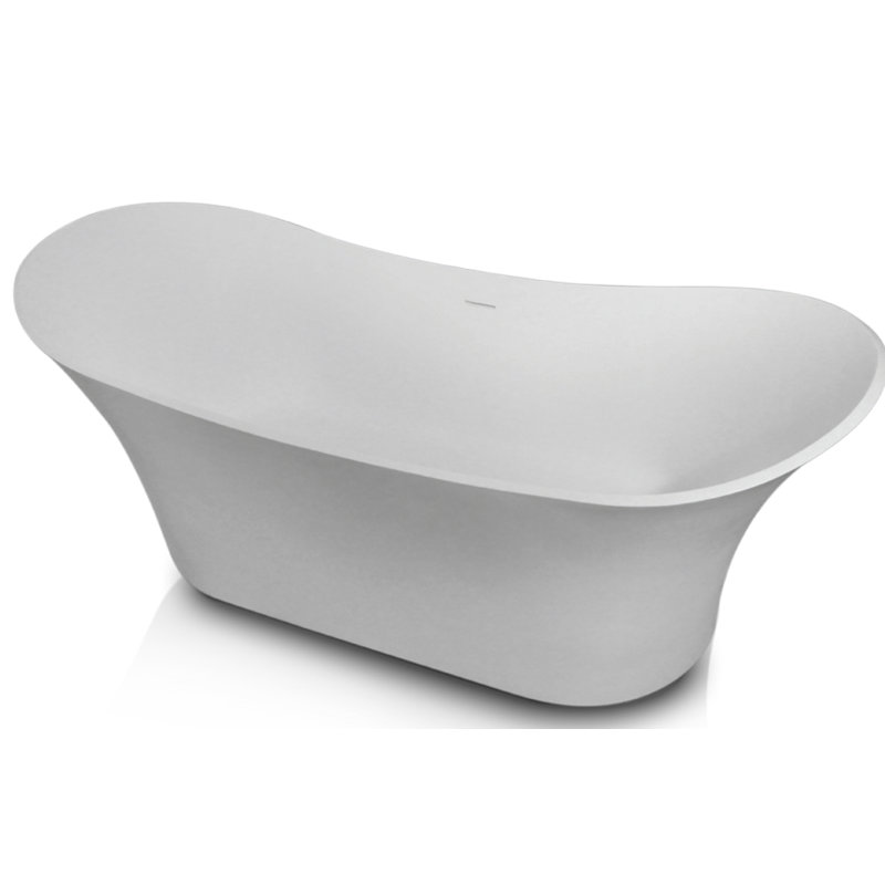 Iza 68.89'' x 28.75'' Soaking Acrylic Bathtub