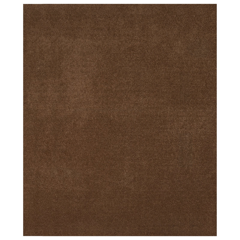 Monarrez Nylon Bath Rug with Non-Slip Backing, Single- 72" L x 48" W, Cinnamon