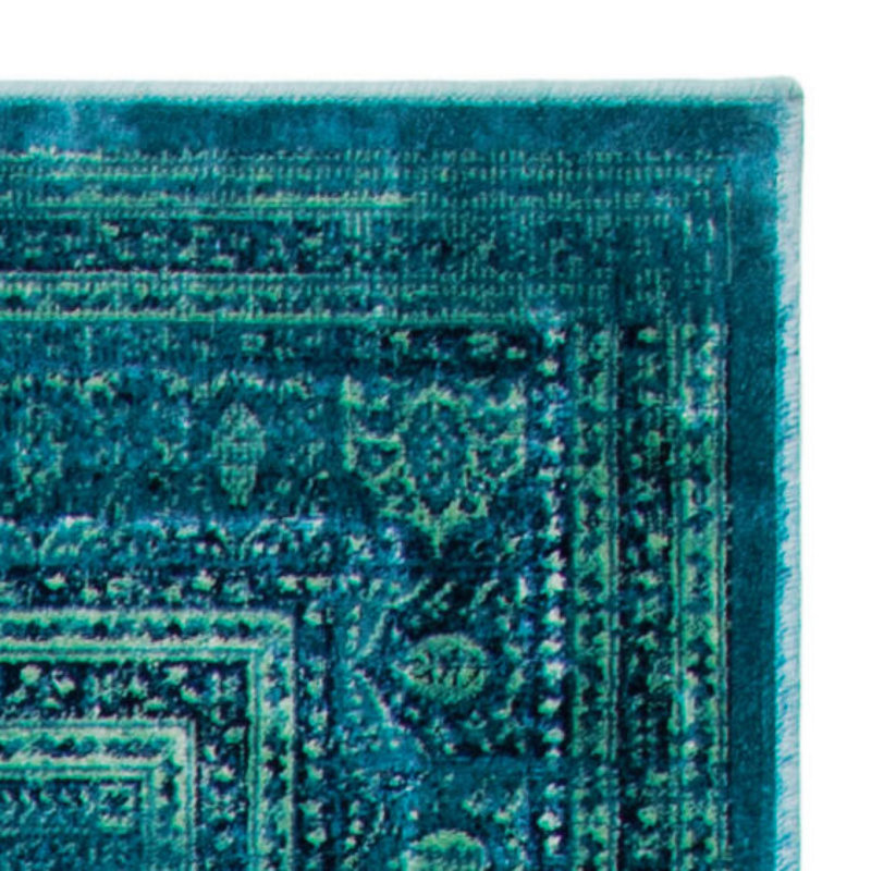 Tapis oriental turquoise / gris Evanoff, Rectangle 2 pi x 3 pi