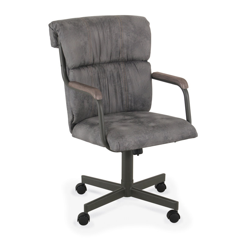 Chaise avec accoudoirs Gillette Duhaime, gris