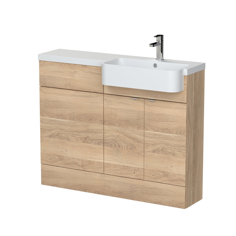 Freestanding Single Vanity with Drop In Basin
