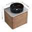 24'' Wall - Mounted Bathroom Vanity With Artistic Ceramic Sink, 45 Hidden Handles, Stone Slab 24" Art Hygienic-1526066774