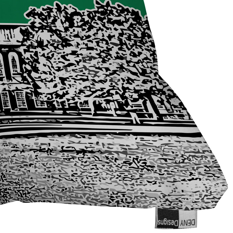 Coussin intérieur / extérieur Bird Ave University, 20 po x 20 po, Collège Dartmouth