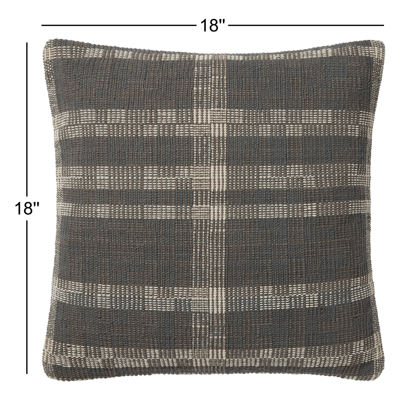 Amber Lewis x Loloi Cove Smoke / Natural Pillow, Polyester/Polyfill