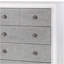 Commode Katia gris rustique et blanc vieilli