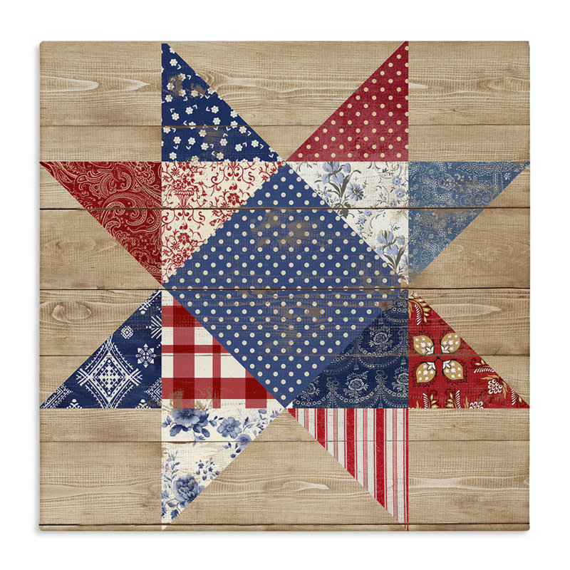 «Rustic Americana Quilt», art par Susan Arnot, H 36 po x l 36 po