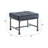 Brantley Gray Velvet & Sandy Gray Finish Ottoman