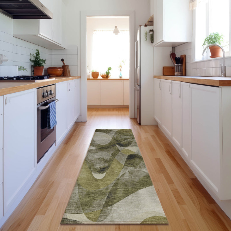 Tapis Mahenoor avec envers antidérapant, Tapis de couloir 2 pi 3 po x 7 pi 6 po