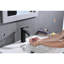 Robinet de lavabo de salle de bain à poignée simple avec bonde escamotable Waterfall-118543515