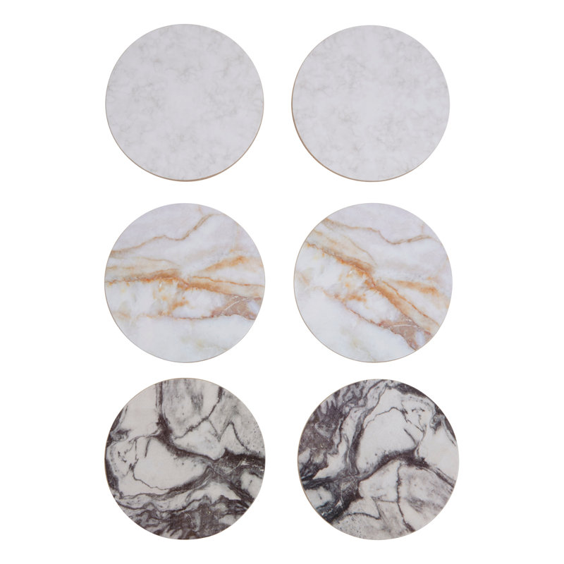 Round 6 Piece Coaster Set