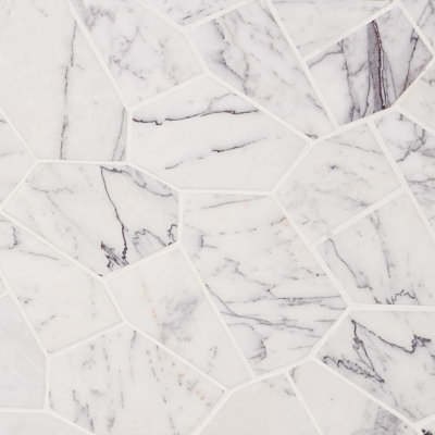 Nature Organica 12x20 Honed Marble Mosaic Tile