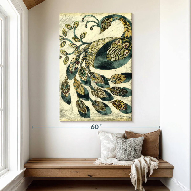 Brampt Royal Peacock II, 51" H x 34" W