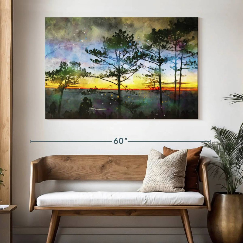 Alvord flamboyant au coucher du soleil, H 34 po x l 51 po