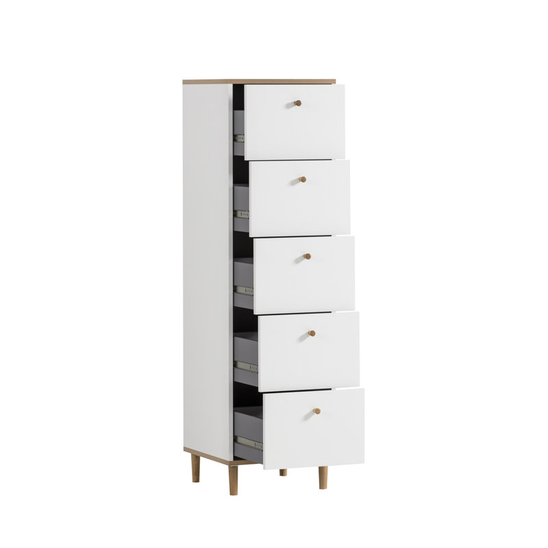 Hilda 40 cm W Chest of 5 Drawers